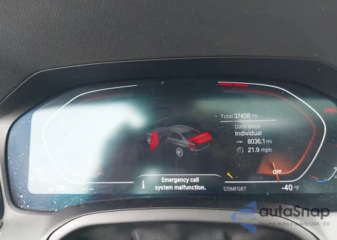 2022 BMW 330I z USA, uszkodzony, nr VIN 3MW5R1J01N8C34965